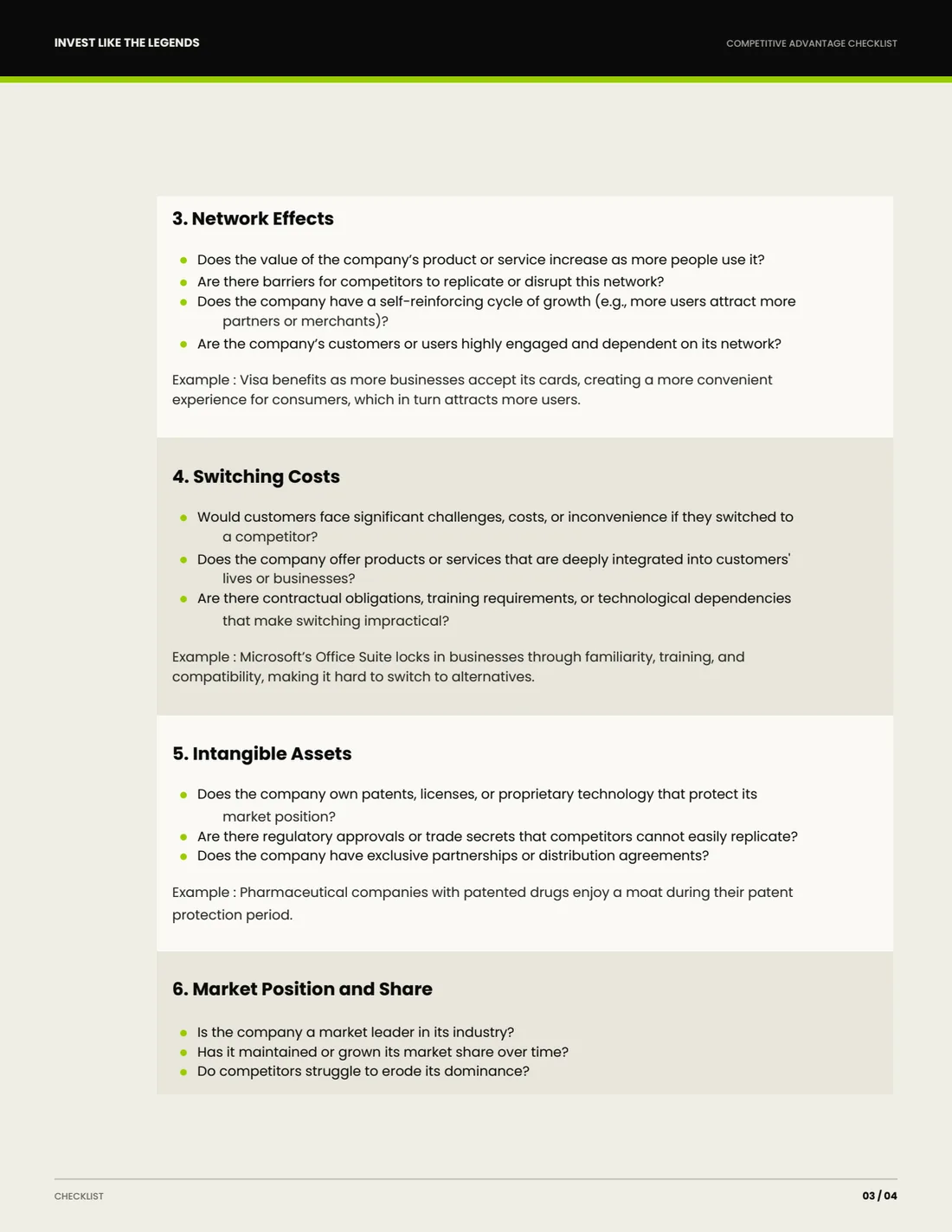 Updated Competitive Advantage Checklist preview